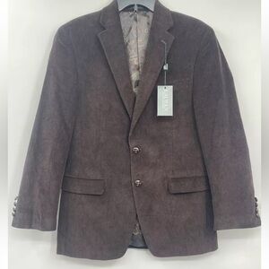 NWT Vintage Lauren Ralph Lauren Mens Corduroy Blazer Jacket 38R  Brown Rsvp $295